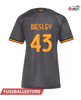Günstige AS Roma Wesley Franca #43 3rd trikot Damen 2026-27 Kurzarm